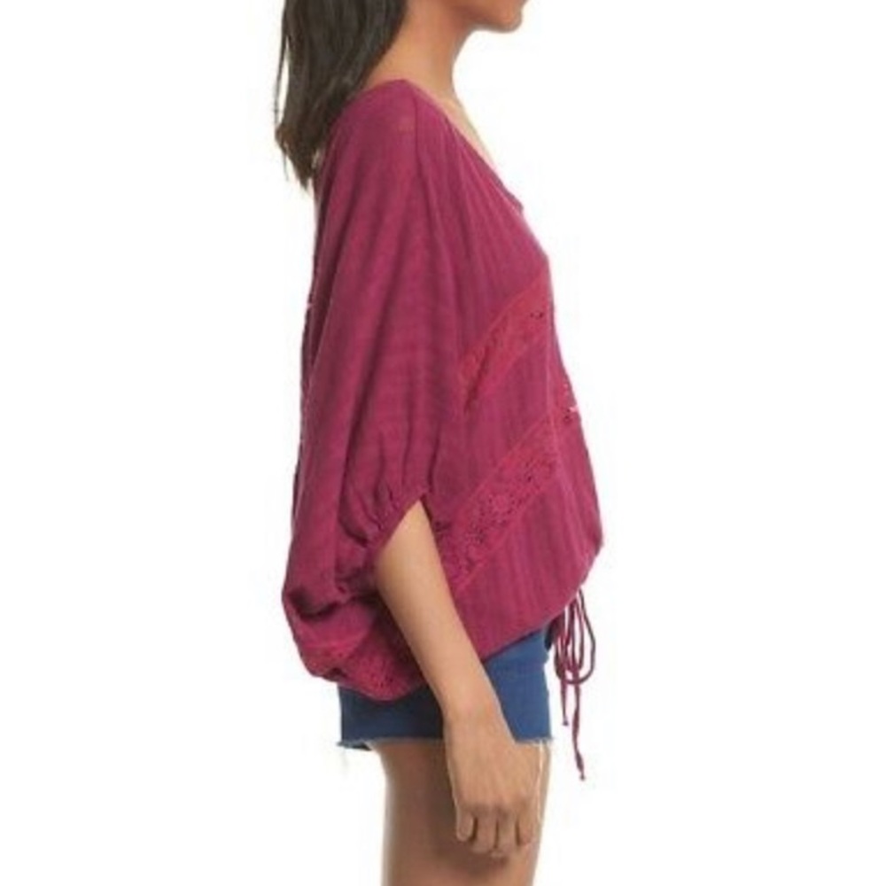 Free People Plum Lace Top - Picture 4 of 9
